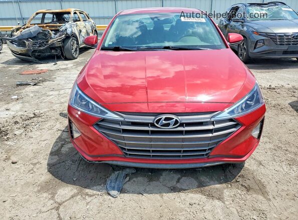 KMHD84LFXKU736811 2019 HYUNDAI ELANTRA Red Front view
