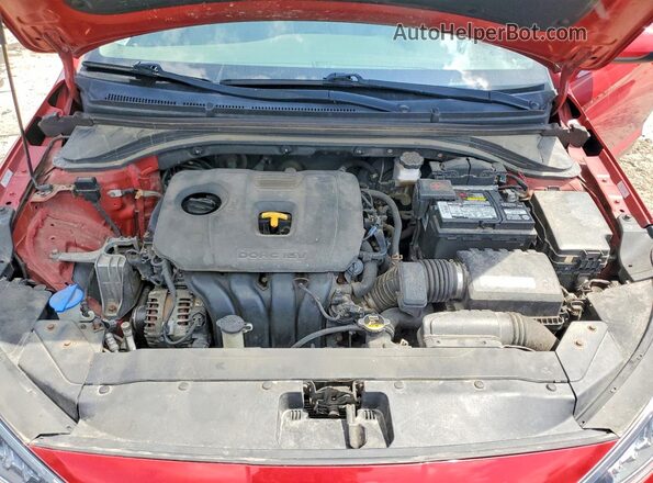 KMHD84LFXKU736811 2019 HYUNDAI ELANTRA Red Rear interior view