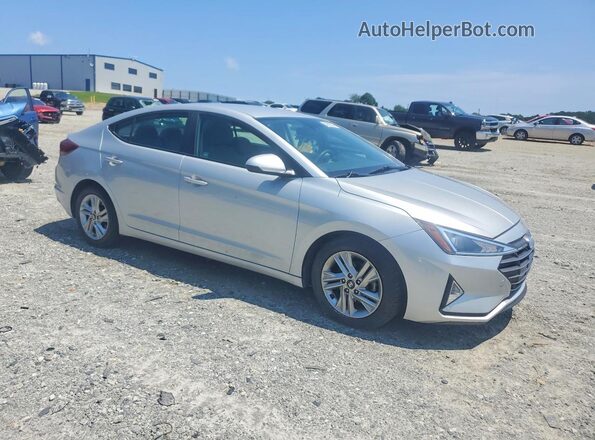 KMHD84LFXKU737392 2019 HYUNDAI ELANTRA Серебряный Передняя правая четверть