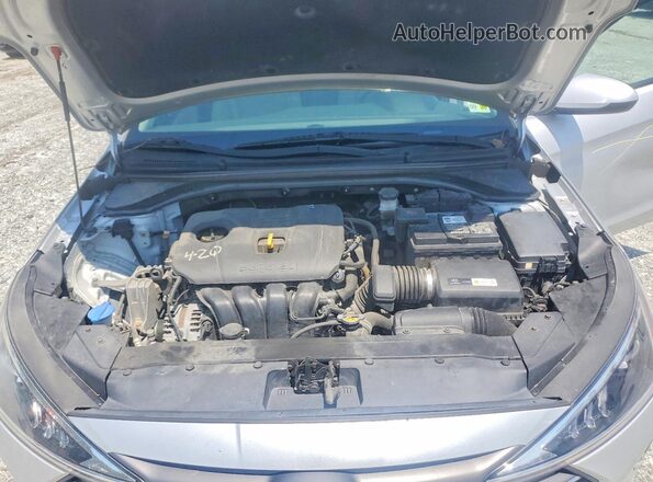 KMHD84LFXKU737392 2019 HYUNDAI ELANTRA Серебряный Вид задней части салона