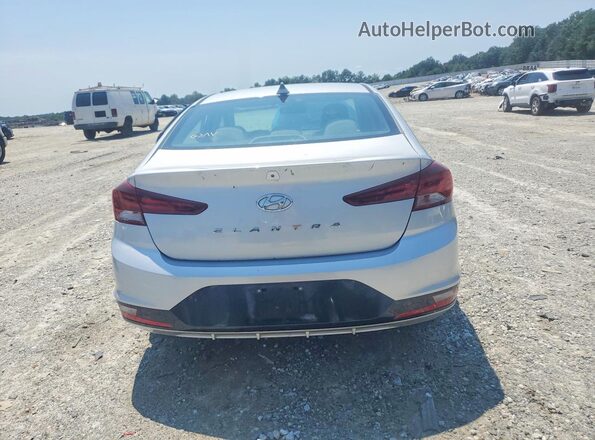 KMHD84LFXKU737392 2019 HYUNDAI ELANTRA Серебряный Вид сзади