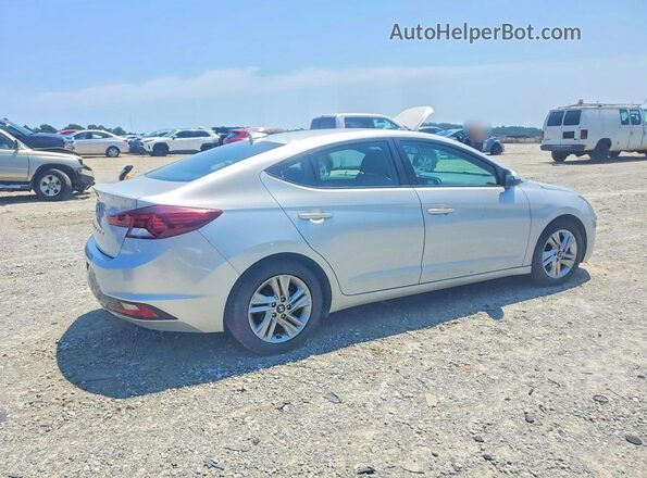 KMHD84LFXKU737392 2019 HYUNDAI ELANTRA Серебряный Задняя правая четверть