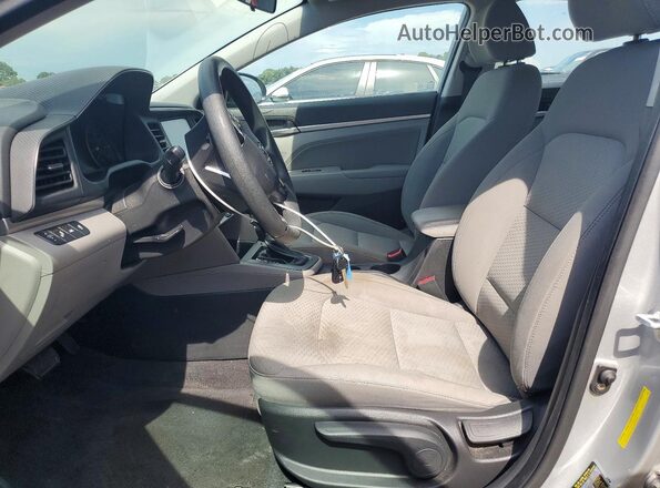 KMHD84LFXKU737392 2019 HYUNDAI ELANTRA Серебряный Вид салона спереди