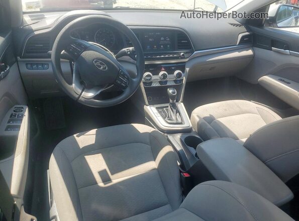 KMHD84LFXKU737392 2019 HYUNDAI ELANTRA Серебряный Вид панели приборов