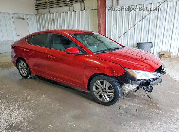 KMHD84LFXKU767993 2019 HYUNDAI ELANTRA Красный Передняя правая четверть