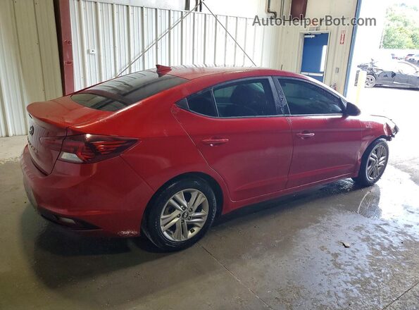 KMHD84LFXKU767993 2019 HYUNDAI ELANTRA Красный Задняя правая четверть