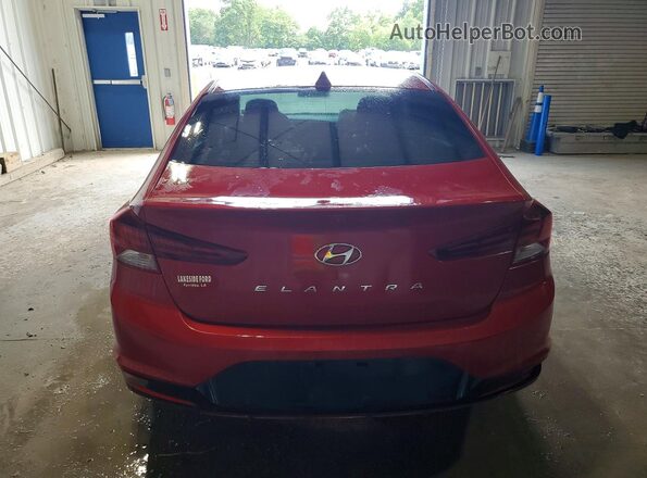 KMHD84LFXKU767993 2019 HYUNDAI ELANTRA Красный Вид сзади