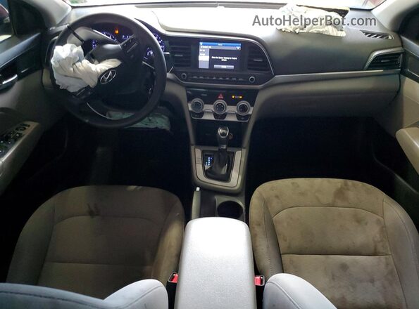 KMHD84LFXKU767993 2019 HYUNDAI ELANTRA Красный Вид панели приборов