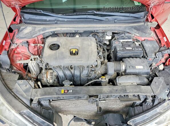 KMHD84LFXKU767993 2019 HYUNDAI ELANTRA Красный Вид задней части салона