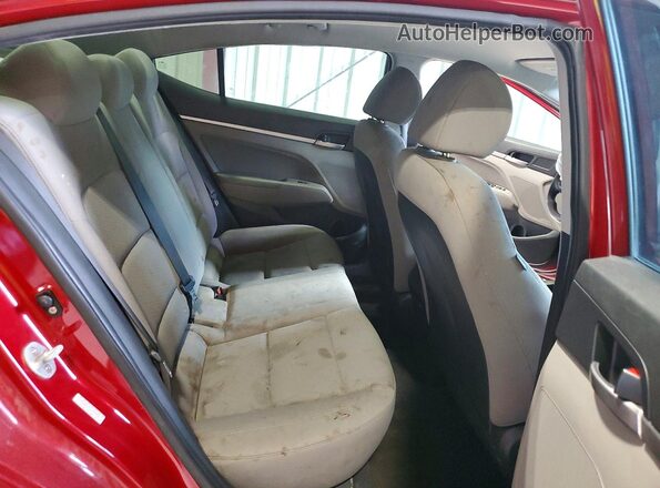 KMHD84LFXKU767993 2019 HYUNDAI ELANTRA Красный Вид задних сидений