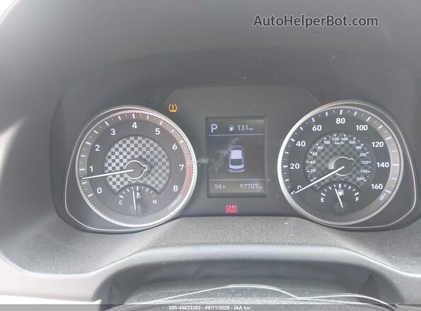 KMHD84LFXKU768979 2019 HYUNDAI ELANTRA Silver Հետևի նստատեղերի տեսք
