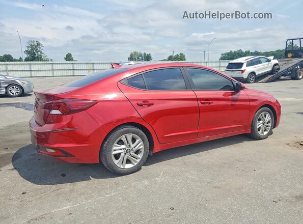 KMHD84LFXKU780498 2019 HYUNDAI ELANTRA Red უკანა მარჯვენა