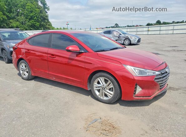 KMHD84LFXKU780498 2019 HYUNDAI ELANTRA Red წინა მარჯვენა