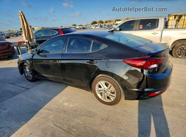 KMHD84LFXKU784129 2019 HYUNDAI ELANTRA Black Հետևի ձախ