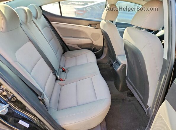 KMHD84LFXKU784129 2019 HYUNDAI ELANTRA Black Հետևի նստատեղերի տեսք