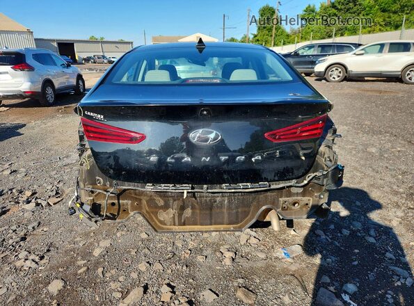 KMHD84LFXKU863834 2019 HYUNDAI ELANTRA Black Widok z tyłu
