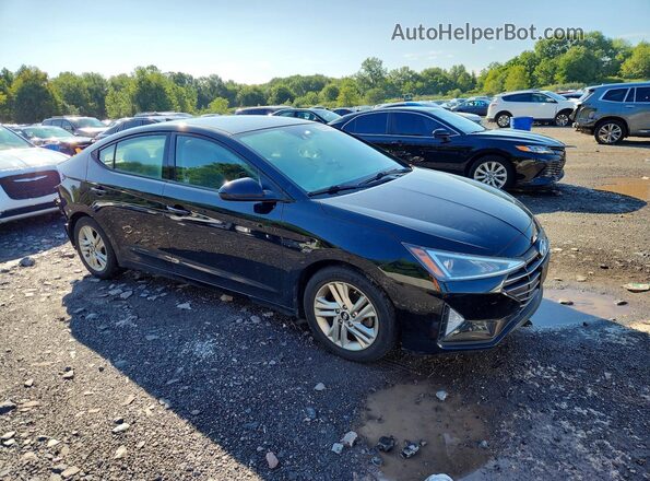 KMHD84LFXKU863834 2019 HYUNDAI ELANTRA Black Przód prawy