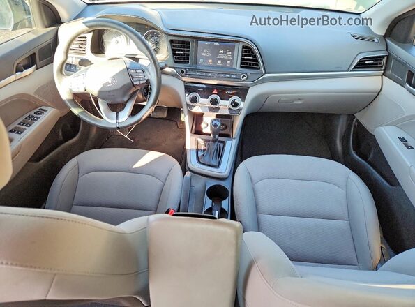 KMHD84LFXKU863834 2019 HYUNDAI ELANTRA Black Widok deski rozdzielczej