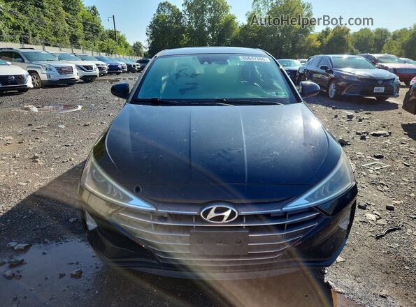 KMHD84LFXKU863834 2019 HYUNDAI ELANTRA Black Widok z przodu