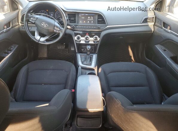 KMHD84LFXKU889740 2019 HYUNDAI ELANTRA Blue წინა პანელის ხედი