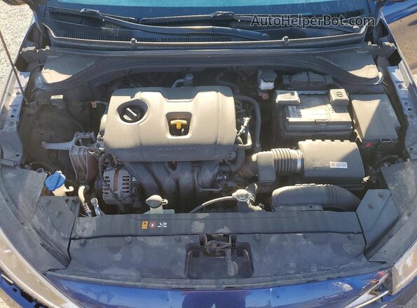 KMHD84LFXKU889740 2019 HYUNDAI ELANTRA Blue უკანა სალონის ხედი