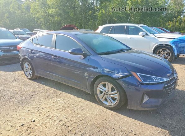 KMHD84LFXKU889740 2019 HYUNDAI ELANTRA Blue წინა მარჯვენა