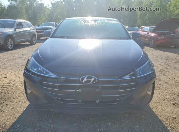 KMHD84LFXKU889740 2019 HYUNDAI ELANTRA Blue წინა ხედი