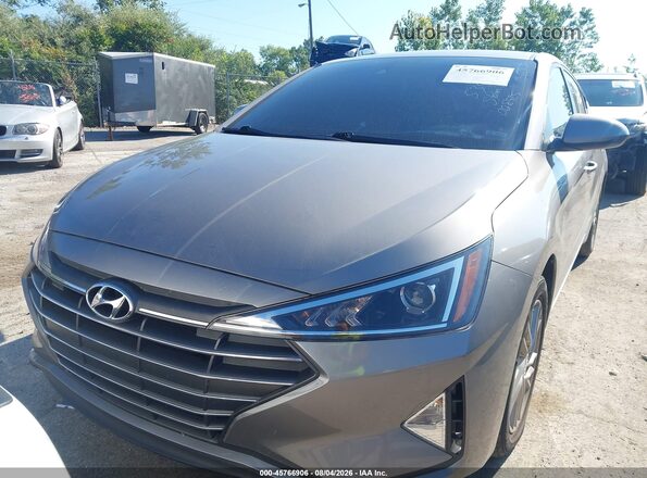 KMHD84LFXLU008925 2020 HYUNDAI ELANTRA Gray წინა პანელის ხედი