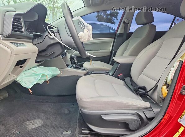KMHD84LFXLU022310 2020 HYUNDAI ELANTRA Красный Вид салона спереди