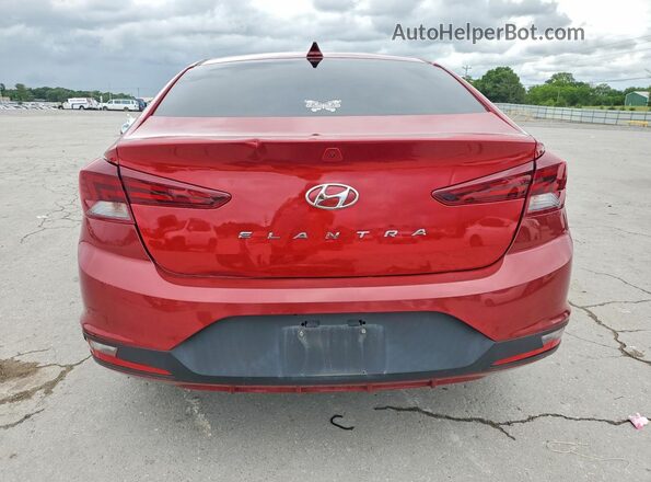 KMHD84LFXLU022310 2020 HYUNDAI ELANTRA Красный Вид сзади