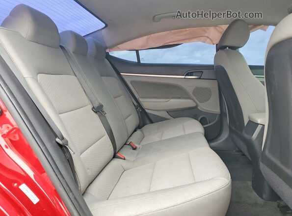 KMHD84LFXLU022310 2020 HYUNDAI ELANTRA Красный Вид задних сидений