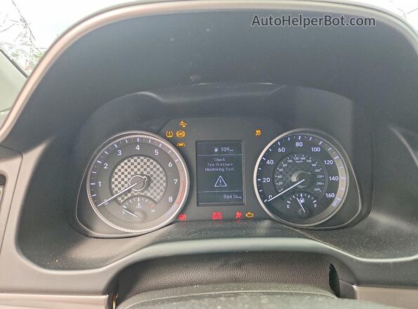 KMHD84LFXLU022310 2020 HYUNDAI ELANTRA Красный Вид щитка приборов