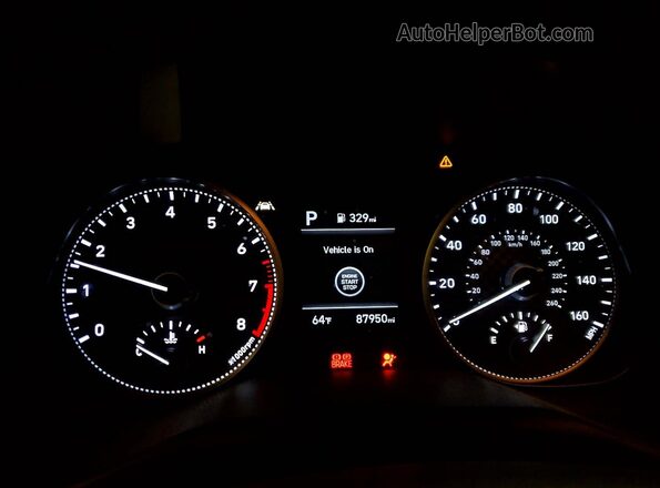 KMHD84LFXLU036398 2020 HYUNDAI ELANTRA Gray Instrument cluster view
