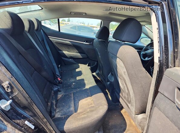 KMHD84LFXLU086931 2020 HYUNDAI ELANTRA Black Vista de los asientos traseros