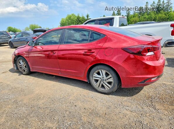KMHD84LFXLU909504 2020 HYUNDAI ELANTRA Red Trasero izquierdo