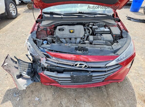 KMHD84LFXLU909504 2020 HYUNDAI ELANTRA Red Vista interior trasera