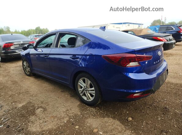 KMHD84LFXLU985921 2020 HYUNDAI ELANTRA Blue Trasero izquierdo