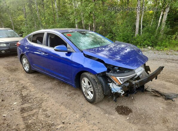 KMHD84LFXLU985921 2020 HYUNDAI ELANTRA Blue Delantero derecho