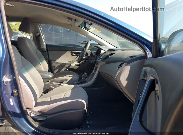 KMHDH4AE0GU522458 2016 HYUNDAI ELANTRA Blue Widok wnętrza z przodu