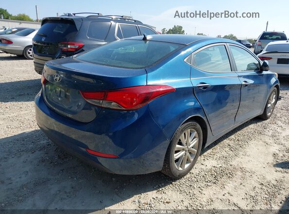 KMHDH4AE0GU522458 2016 HYUNDAI ELANTRA Blue Tył prawy
