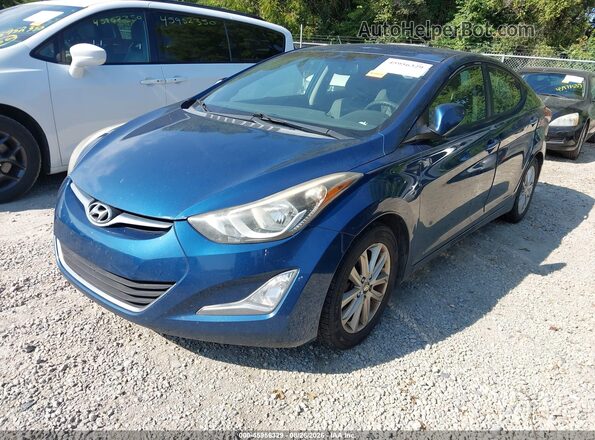 KMHDH4AE0GU522458 2016 HYUNDAI ELANTRA Blue Przód lewy