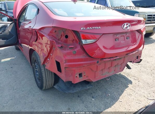 KMHDH4AE0GU526025 2016 HYUNDAI ELANTRA Red Դիմացի տեսք