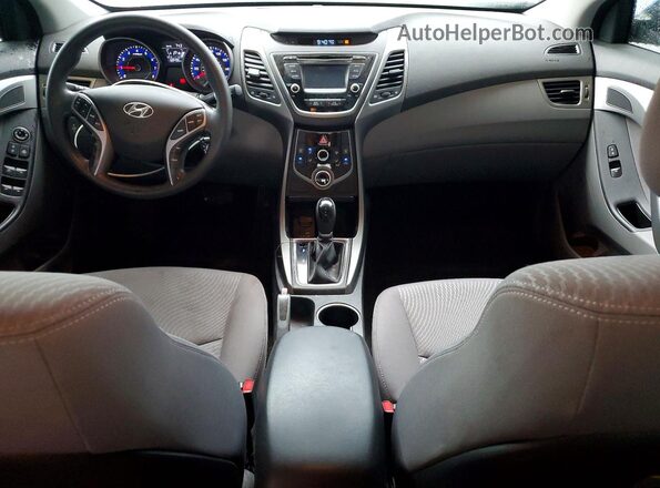 KMHDH4AE0GU542516 2016 HYUNDAI ELANTRA Синий Вид панели приборов