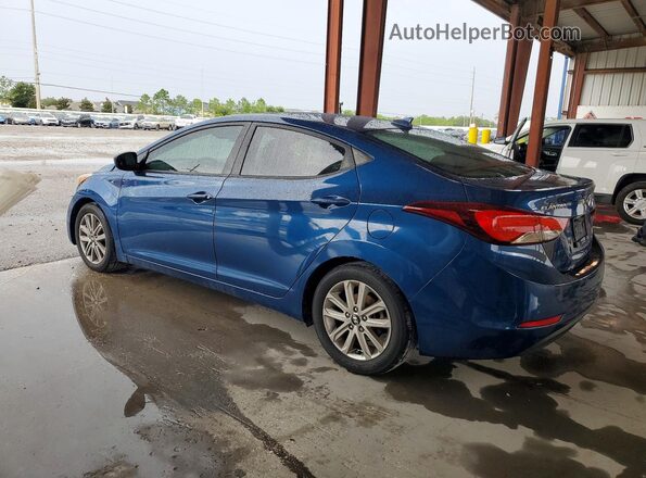KMHDH4AE0GU542516 2016 HYUNDAI ELANTRA Синий Задняя левая четверть