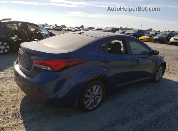 KMHDH4AE0GU542659 2016 HYUNDAI ELANTRA Blue Tył prawy