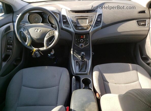 KMHDH4AE0GU542659 2016 HYUNDAI ELANTRA Blue Widok deski rozdzielczej