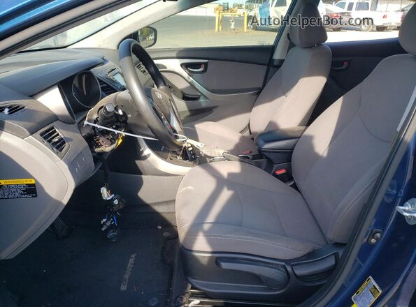 KMHDH4AE0GU542659 2016 HYUNDAI ELANTRA Blue Widok wnętrza z przodu