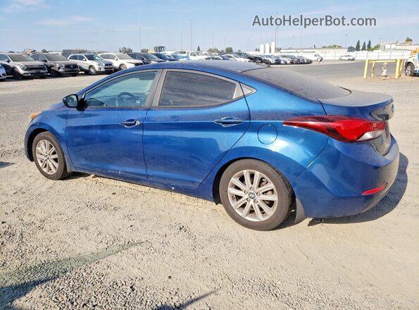 KMHDH4AE0GU542659 2016 HYUNDAI ELANTRA Blue Tył lewy