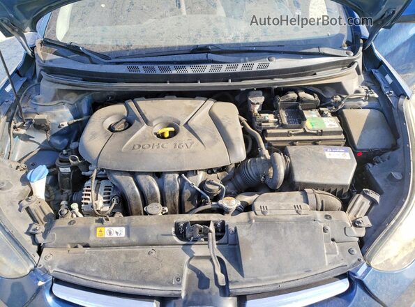 KMHDH4AE0GU542659 2016 HYUNDAI ELANTRA Blue Widok wnętrza z tyłu
