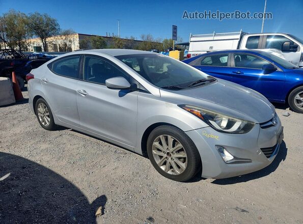 KMHDH4AE0GU575855 2016 HYUNDAI ELANTRA Silver Przód prawy